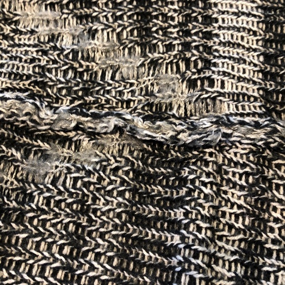 Long hooded gray  cardigan sweater - Picture 5 of 5